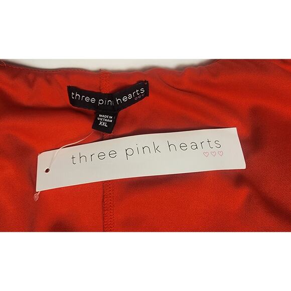 Three Pink Hearts Halter Dress Daisy Print Woman's Size XXL - Picture 10 of 11